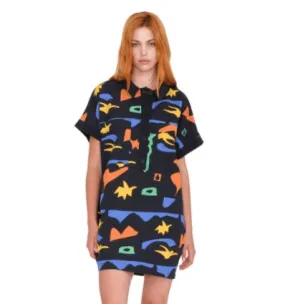 Abito Volcom FA ARTHUR LONGO SS DRESS (NERO) Donna