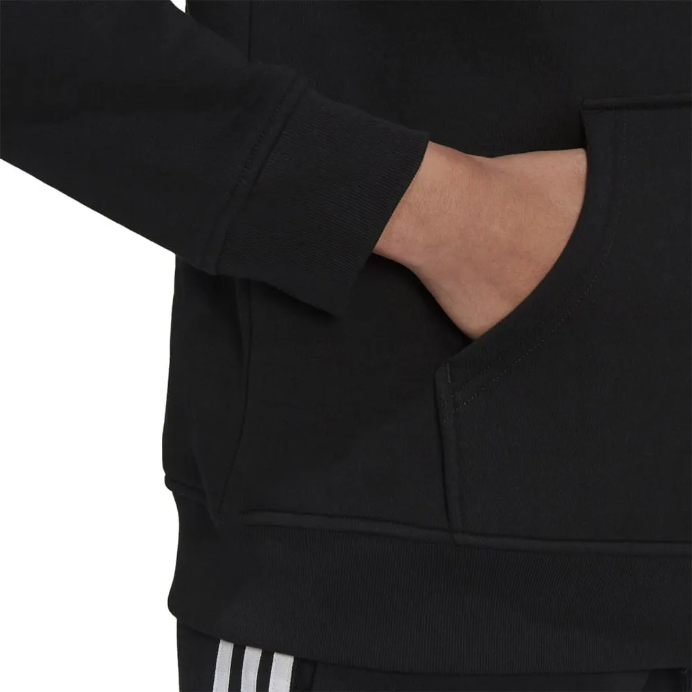 ADIDAS Originals Felpa Con Cappuccio Logo Piccolo Nero Donna