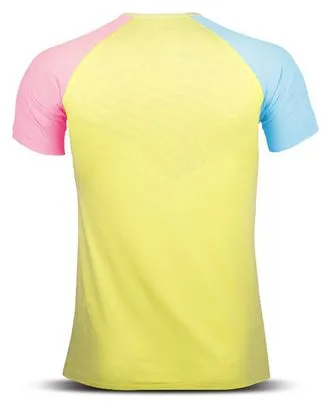 BV Sport Aerial Short Sleeve Jersey Yellow Blue Pink