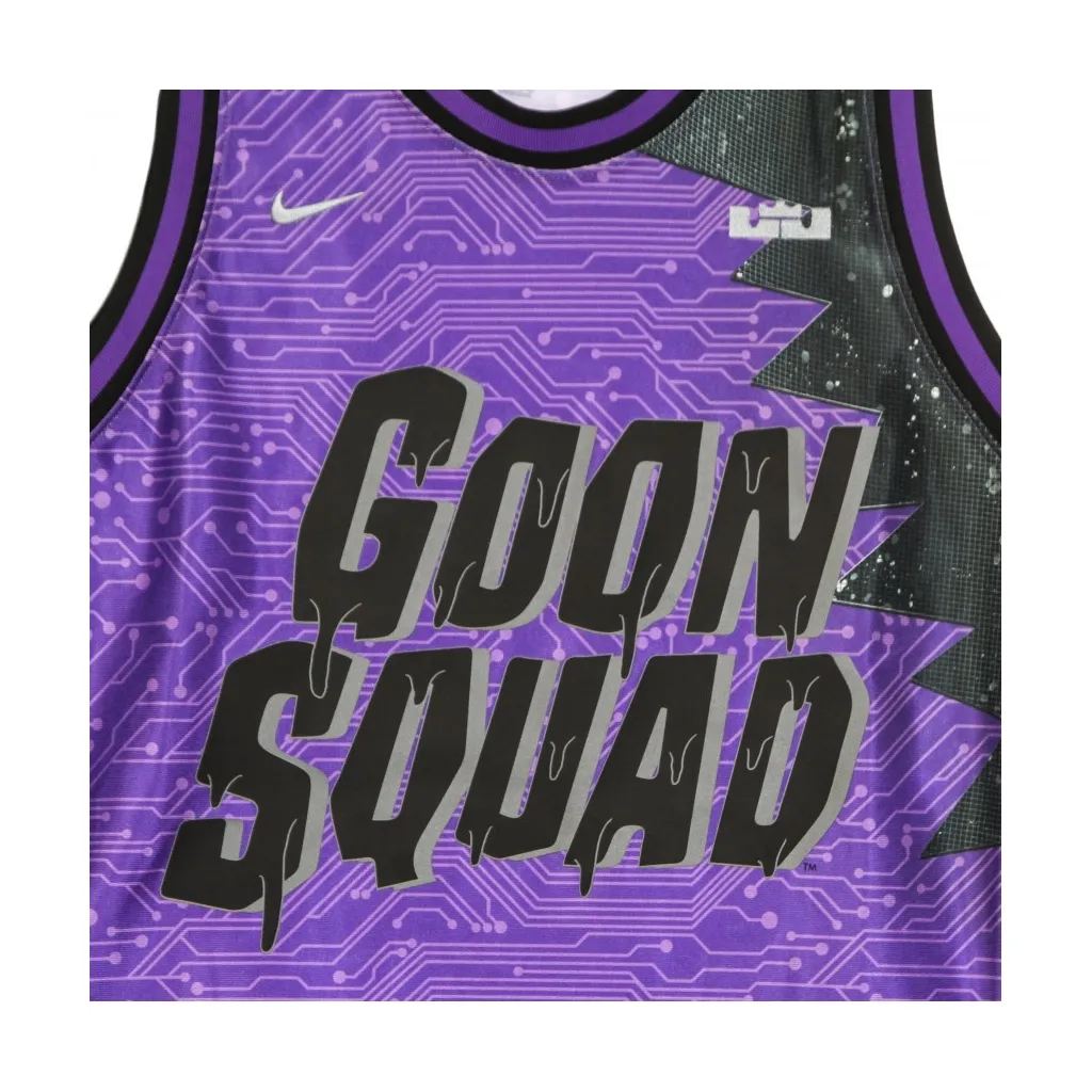 canotta tipo basket uomo dri fit jersey goon squad lebron james x space jam HYPER GRAPE/WOLF GREY