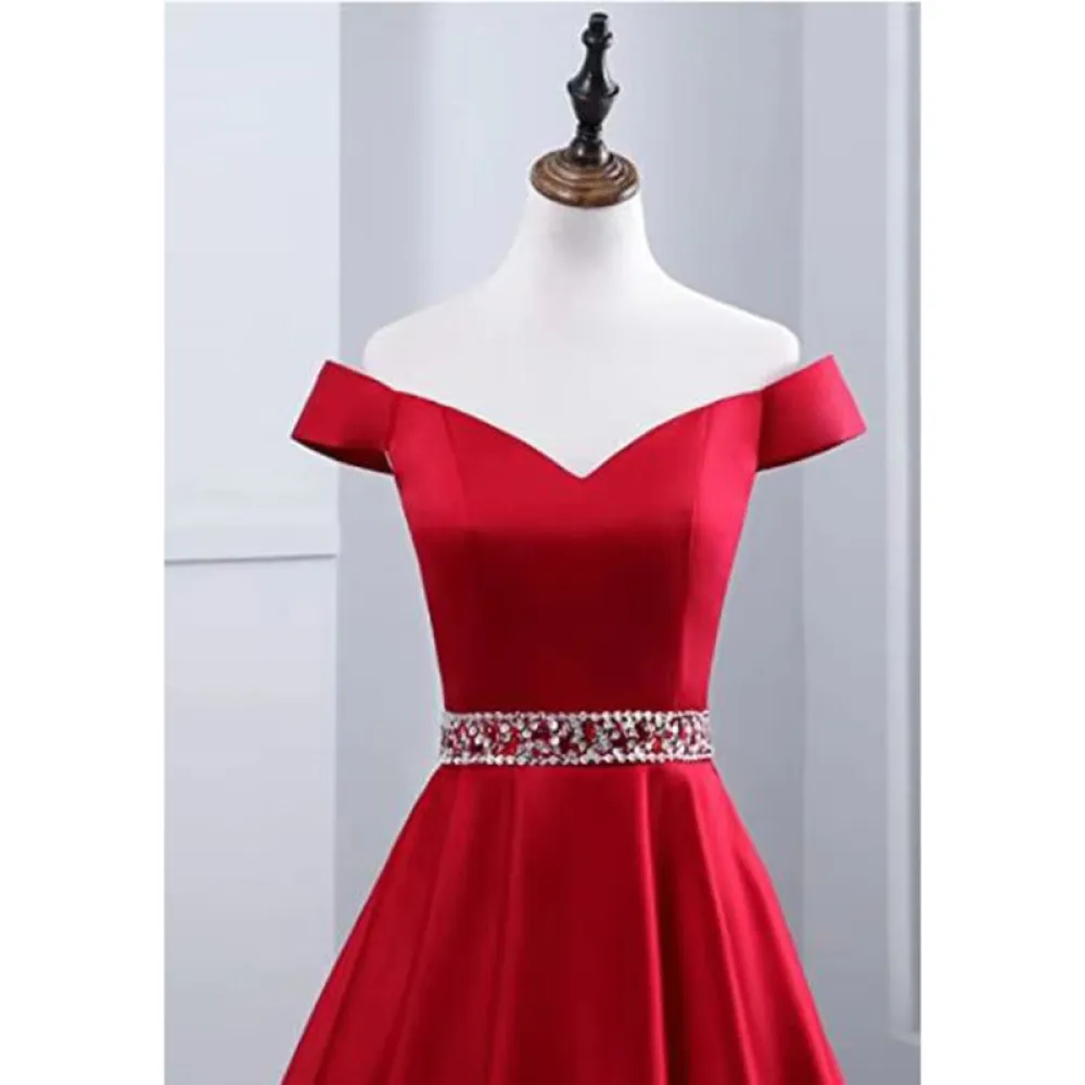 E Shopee Dress Red 2023 New Company Annual Meeting Abito da sera di nicchia con scollo a V lungo