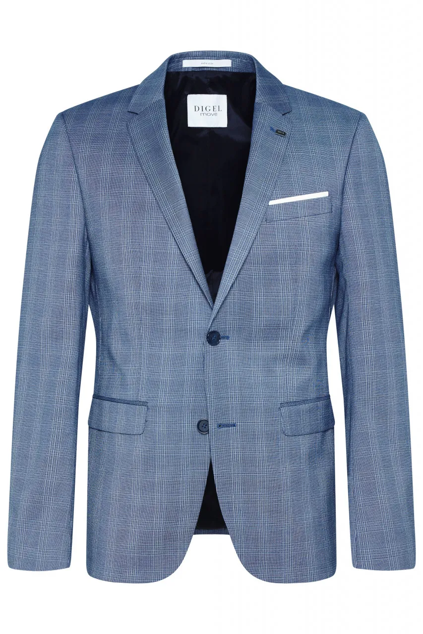 Extra slim fit digel move blue checked dress