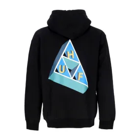 felpa cappuccio uomo based triple triangle po hoodie BLACK