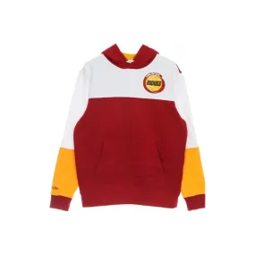 felpa cappuccio uomo nba fusion fleece 20 hardwood classics houroc SCARLET/WHITE