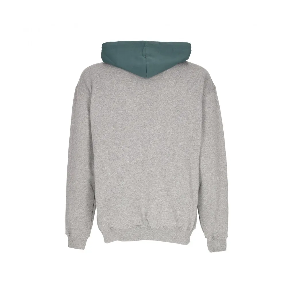 felpa cappuccio uomo usualism hoodie HEATHER GREY/DARK GREEN