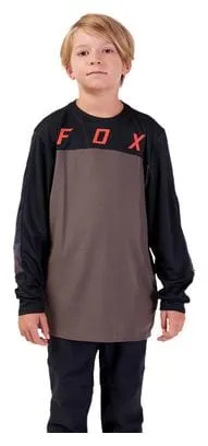 Fox Junior Defend Race Long Sleeve Jersey Brown