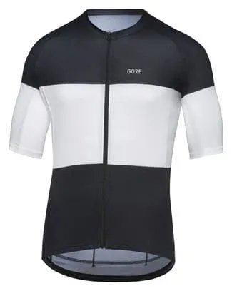 Gore Wear Spirit Stripes Short Sleeve Jersey Black/White