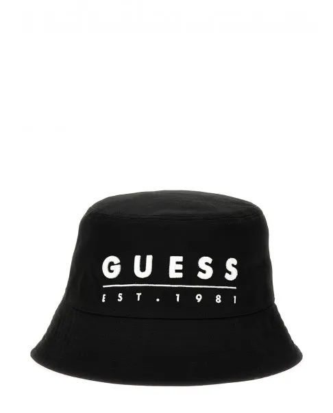 GUESS AM5016 Cap cappello berretto tipo pescatore unisex cotone nero