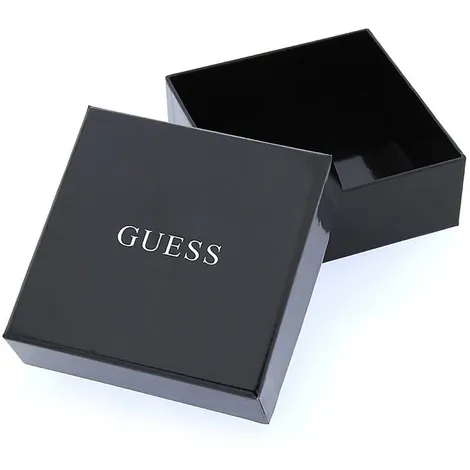 GUESS Orecchini leone in acciaio dorato