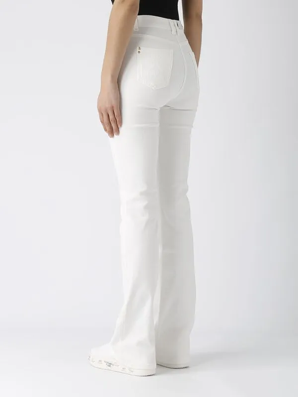 Jeans donna Patrizia Pepe in misto cotone stretch Bianco