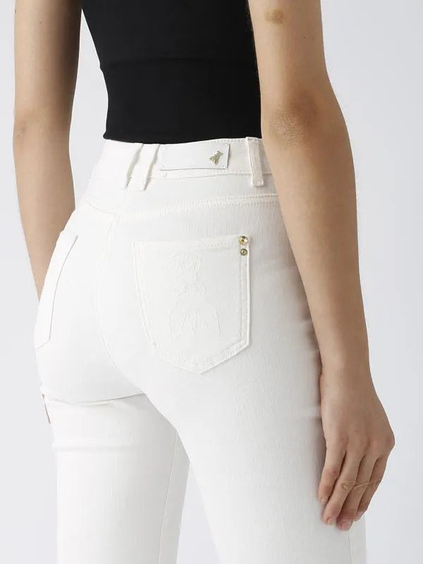 Jeans donna Patrizia Pepe in misto cotone stretch Bianco