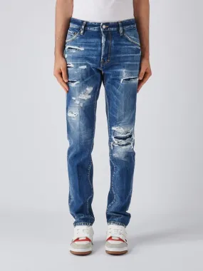 Jeans uomo Dsquared2 Cool Guy in cotone Denim Scuro