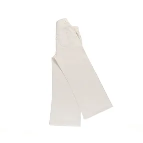 Jeans Wide Leg Bianco Crema Bambina