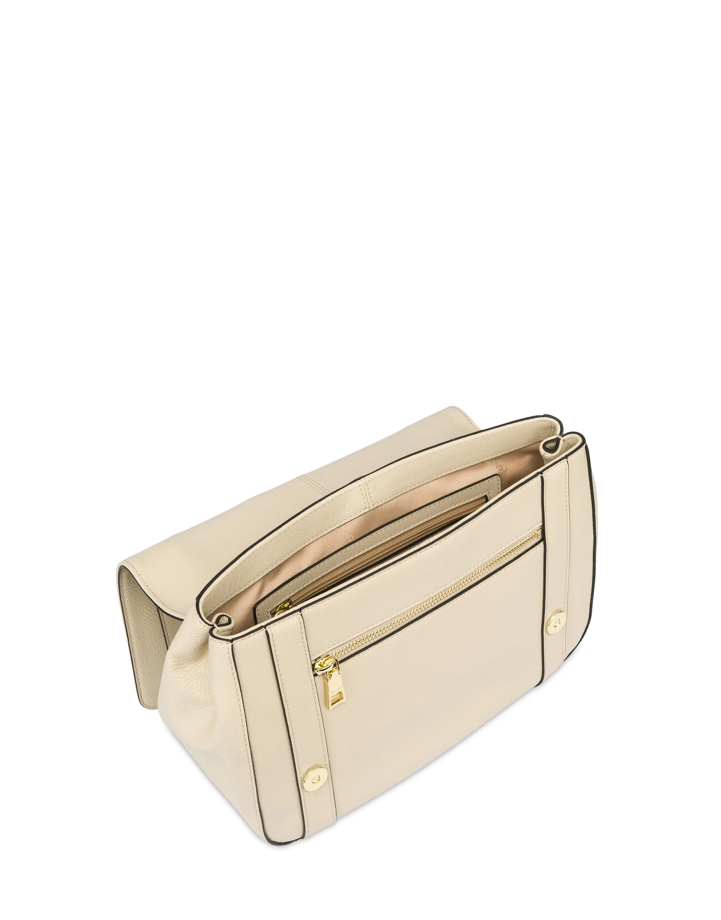     Linea Pollini Borsa Top Handle In Vitello Serena Avorio