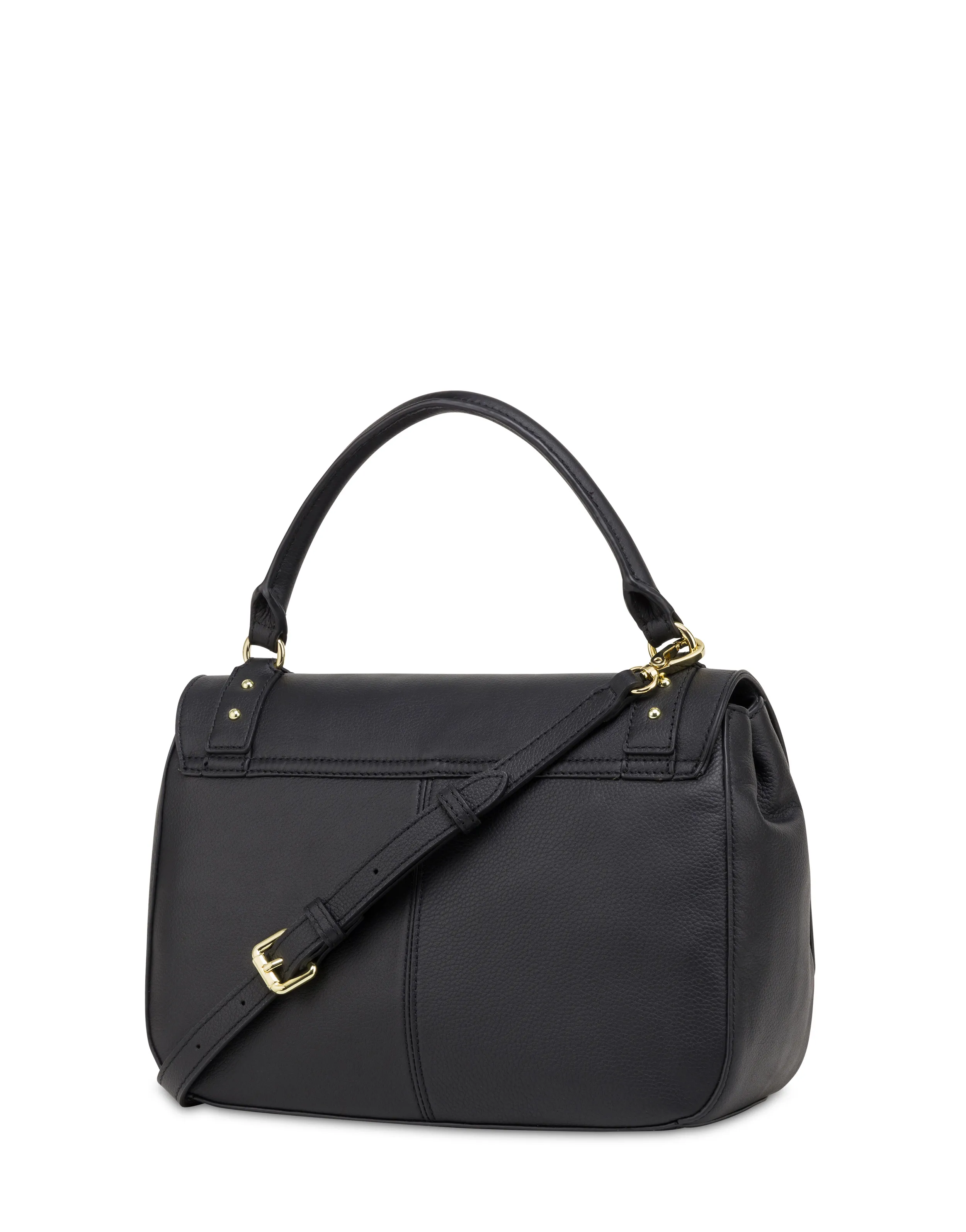     Linea Pollini Borsa Top Handle In Vitello Serena Nero