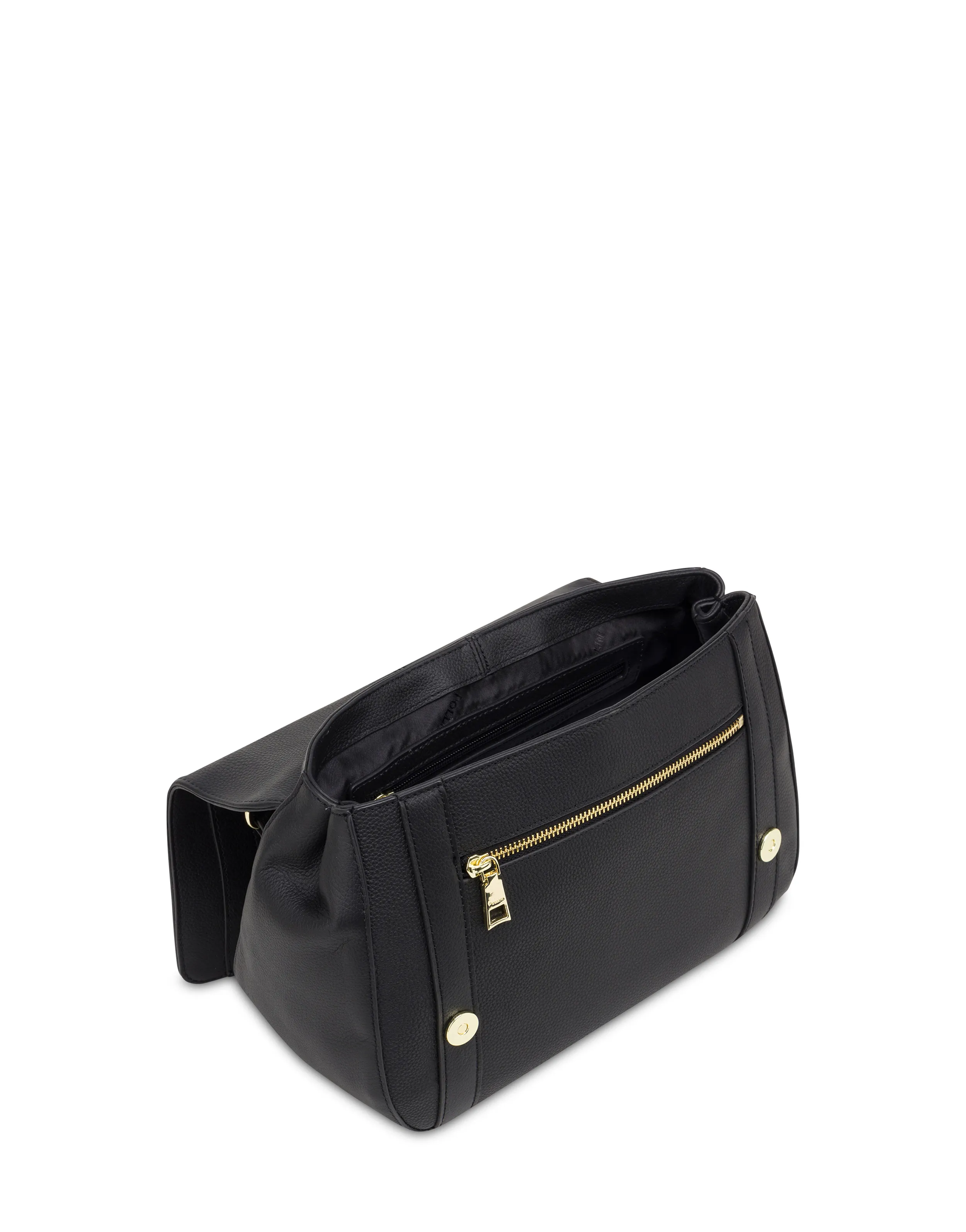     Linea Pollini Borsa Top Handle In Vitello Serena Nero