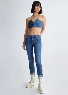 LIU-JO Jeans skinny bottom up modello monroe