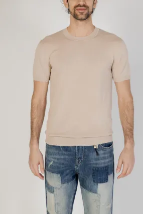 Maglia in filo manica corta Gianni Lupo  Beige