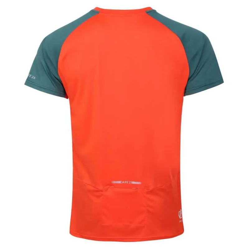 Maglietta con mezza zip Dare2B Maglia Gallantry (Trail Blz/Med) uomo