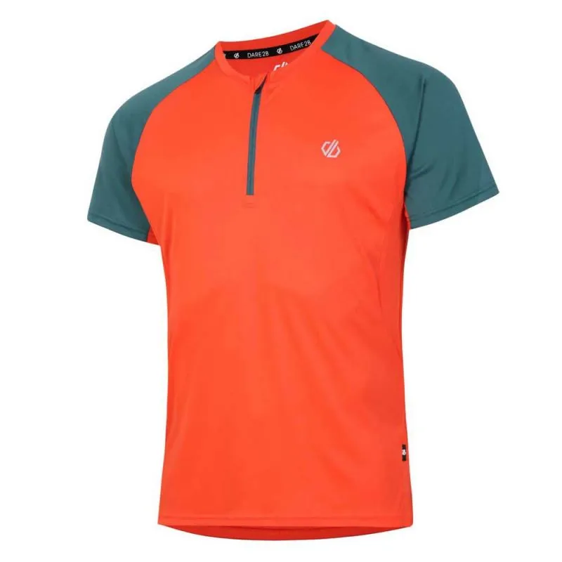 Maglietta con mezza zip Dare2B Maglia Gallantry (Trail Blz/Med) uomo