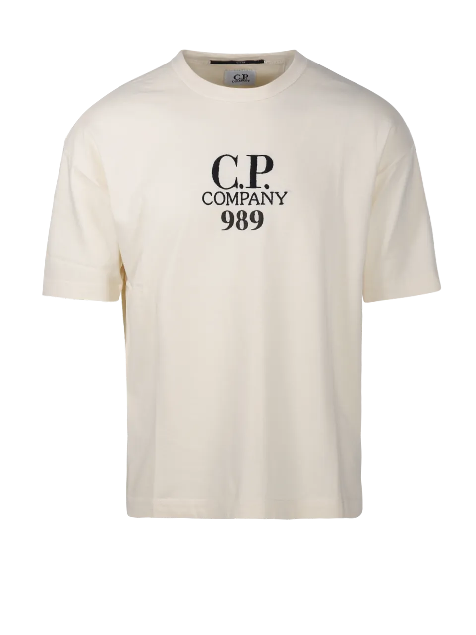 MEN CP COMPANY WHITE COTTON T-SHIRT