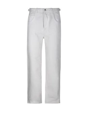 MEN HAIKURE WHITE COTTON LOGAN NAPOLI JEANS