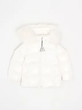 MONCLER  Piumino neonato Moncler K2F in piuma Bianco