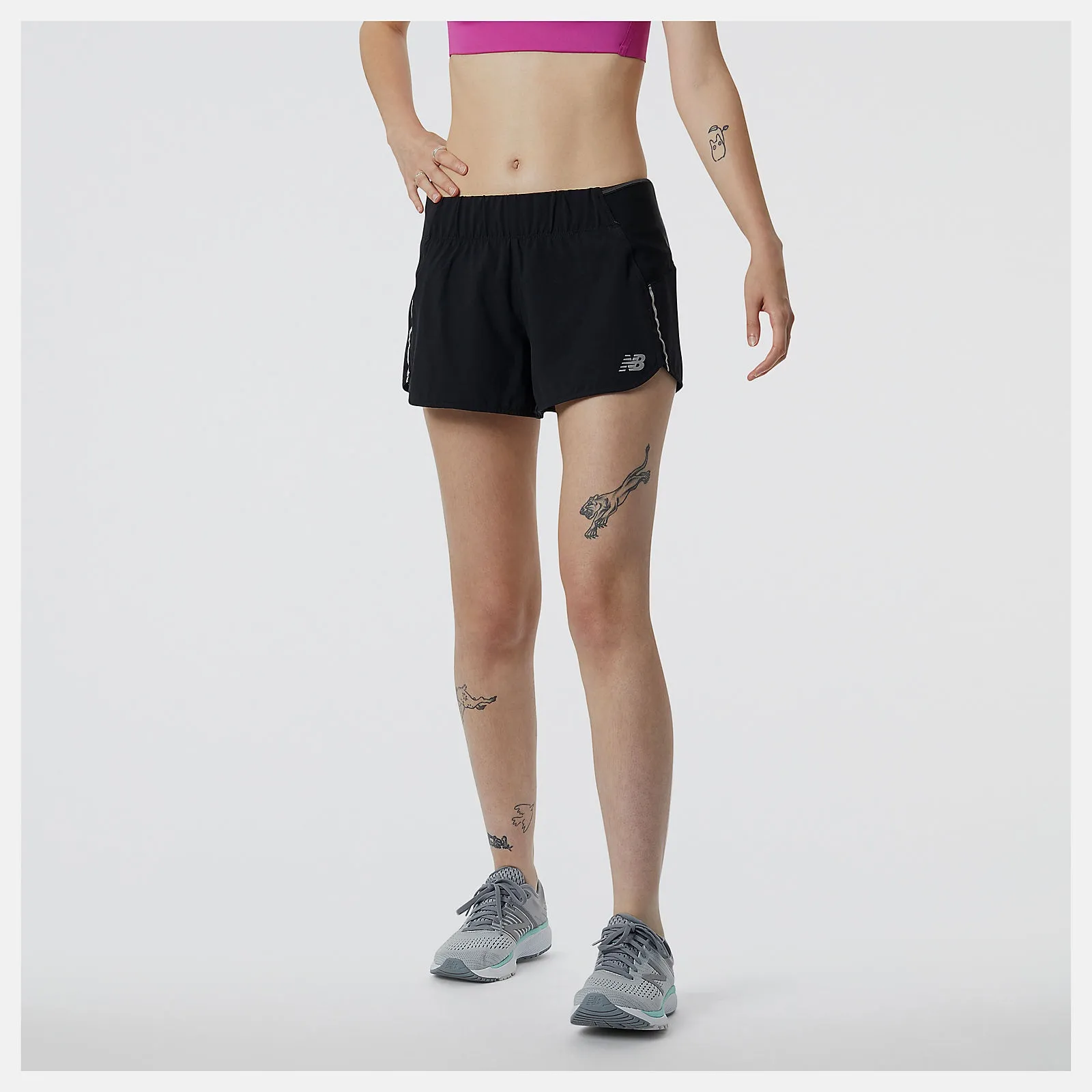 New Balance Impact Run 3'' Split Short Donna