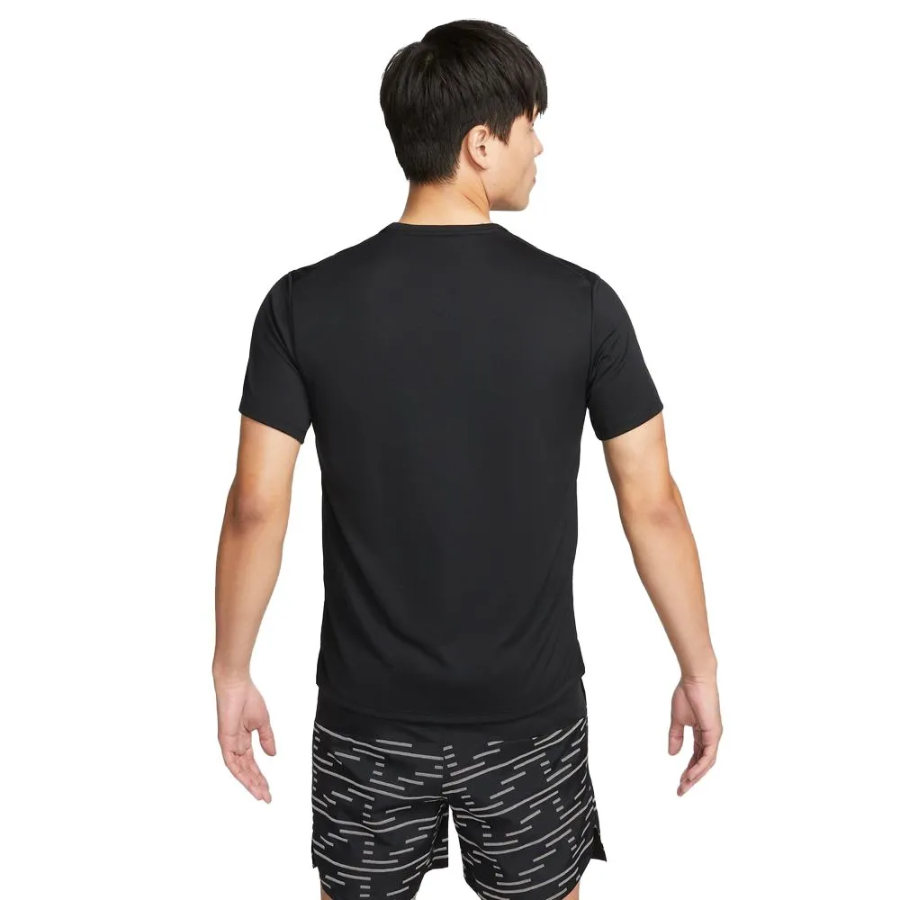 Nike Maglia Running Division Miler Nero Reflective Argento Uomo