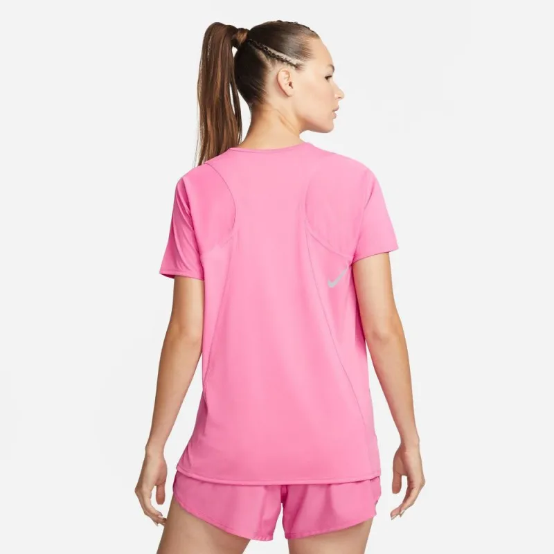 Nike Maglia Running Mm Df Race Rosa Argento Donna