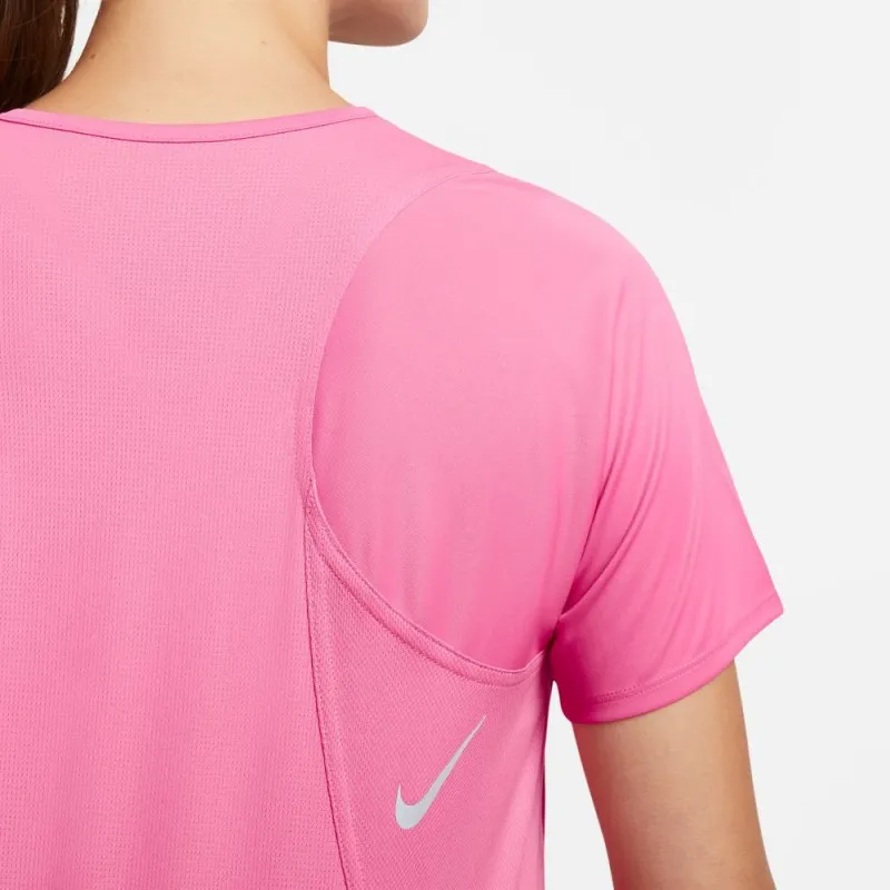 Nike Maglia Running Mm Df Race Rosa Argento Donna