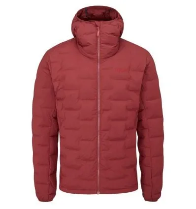 Rab Cubit Stretch Down Hooded Jacket (Oxblood Red) Uomo