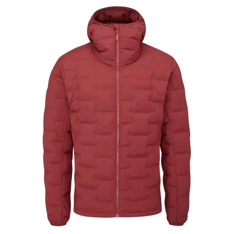 Rab Cubit Stretch Down Hooded Jacket (Oxblood Red) Uomo