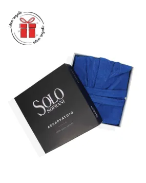 SOLO SOPRANI - Accappatoio unisex con cappuccio blu                                            Previous productSOLO SOPRANI - Ac