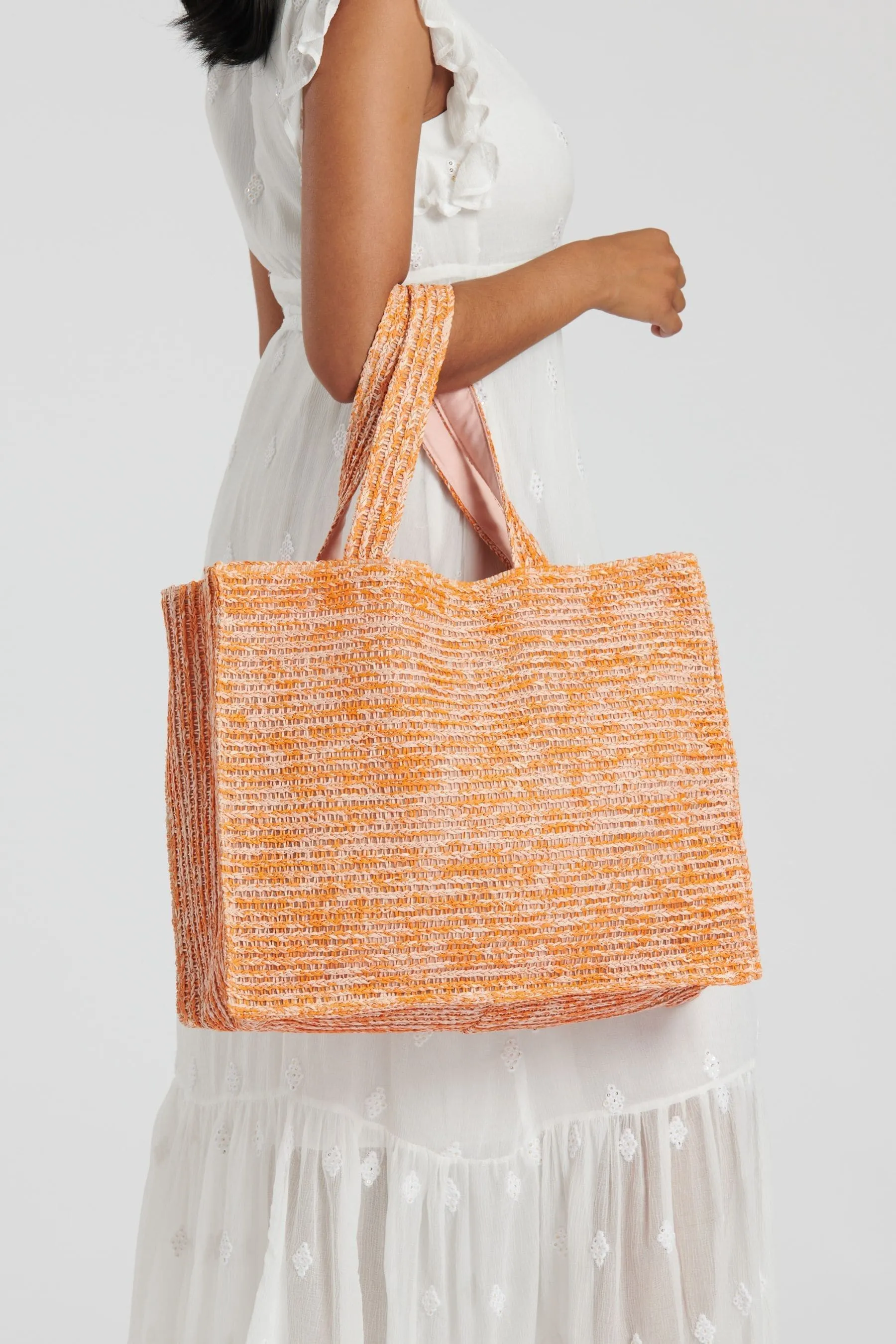 South Beach - Borsa tote in paglia Borsa    