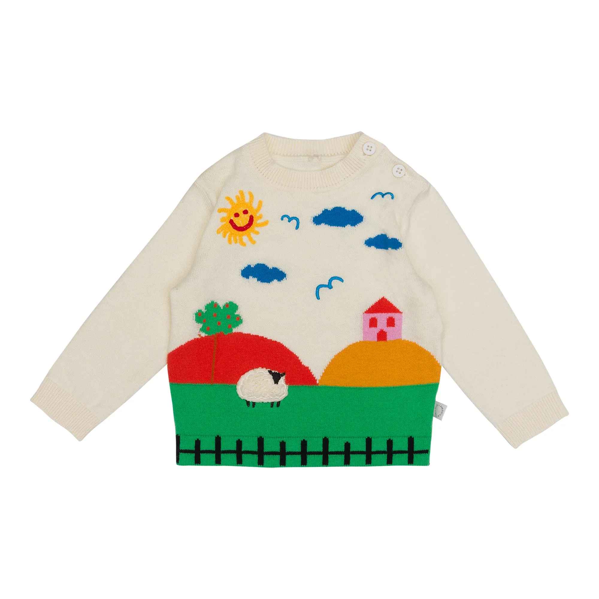 Stella McCartney maglia baby con intarsio