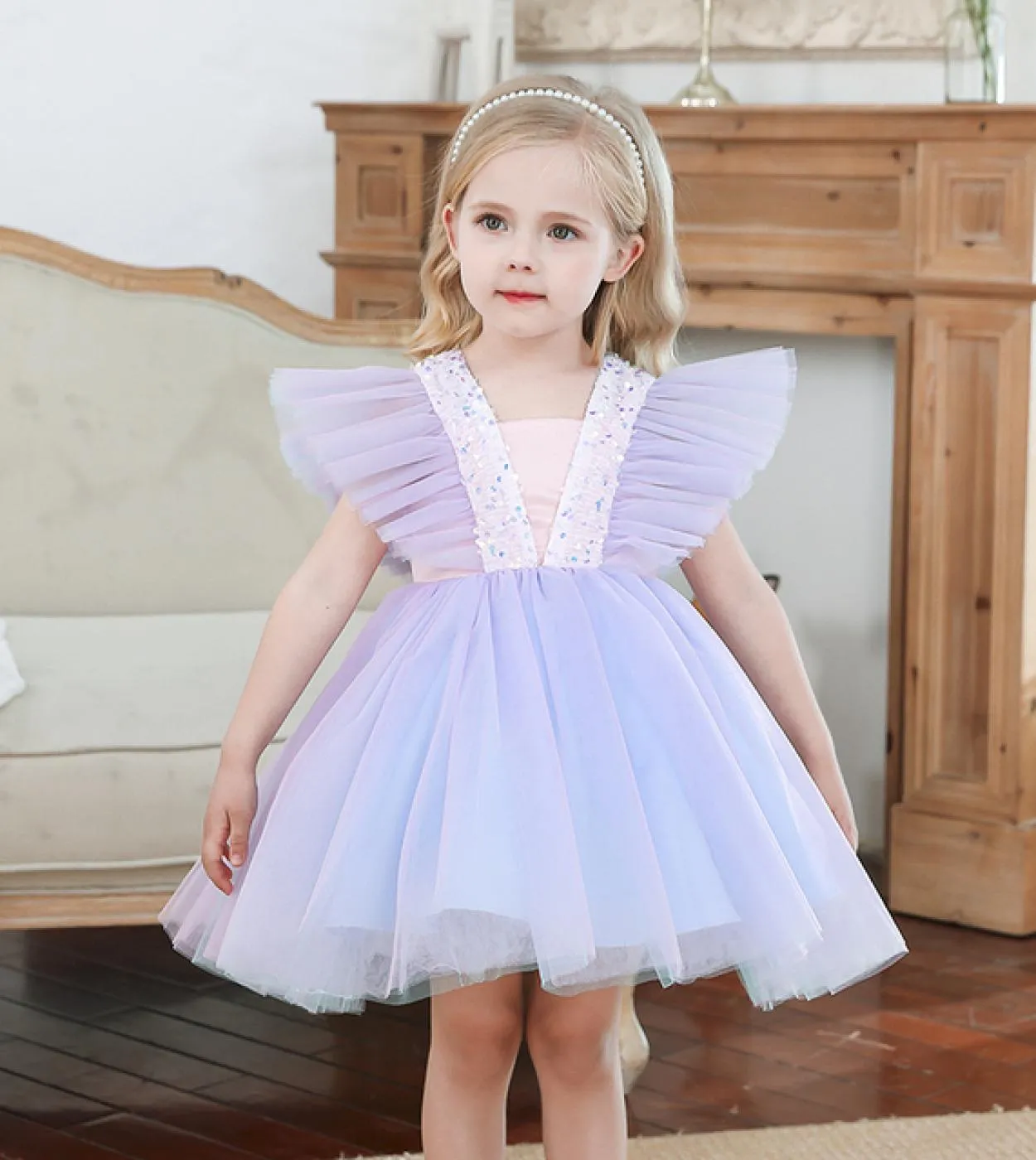 Summer Princess Toddler Kids Tutu Dress Abiti da festa di compleanno per ragazze Bowknot Flower Girl Abito da sposa Bambina Cl