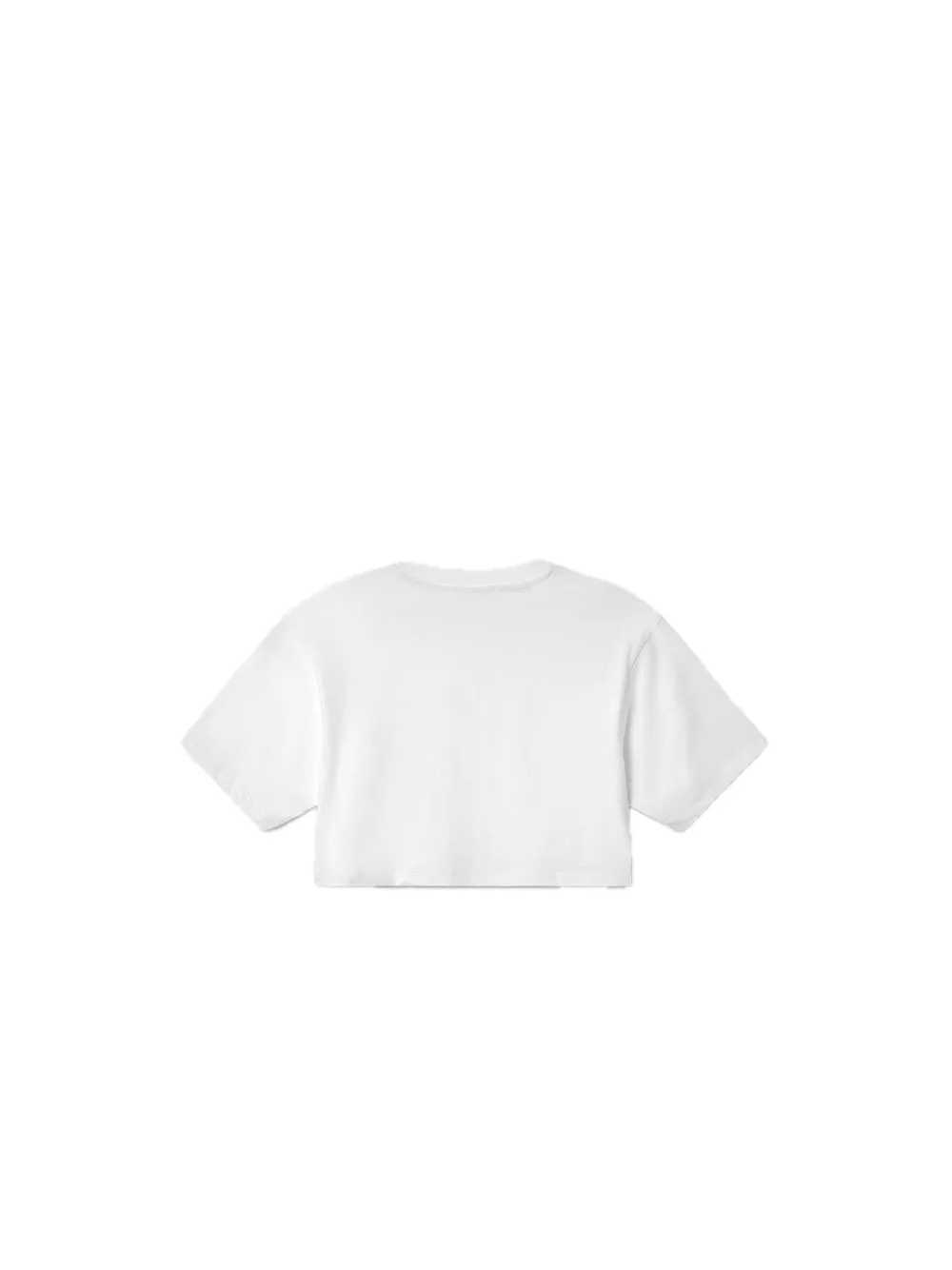 T-shirt Corta Mezza Manica Jersey - Bianco