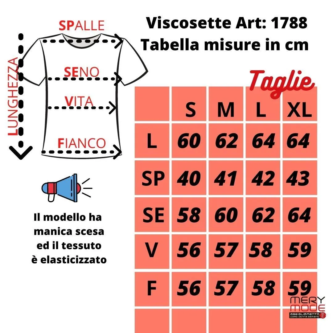 T-shirt donna Viscosette art. 1788