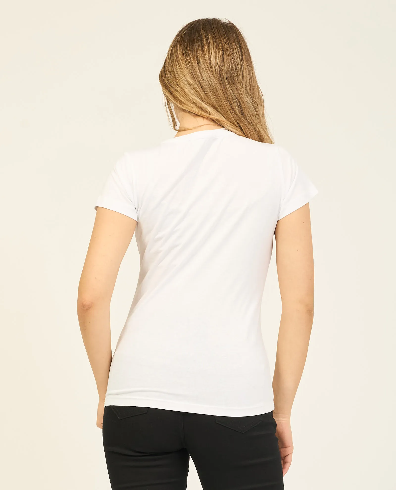 T-shirt donna Yes Zee con logo e applicazioni