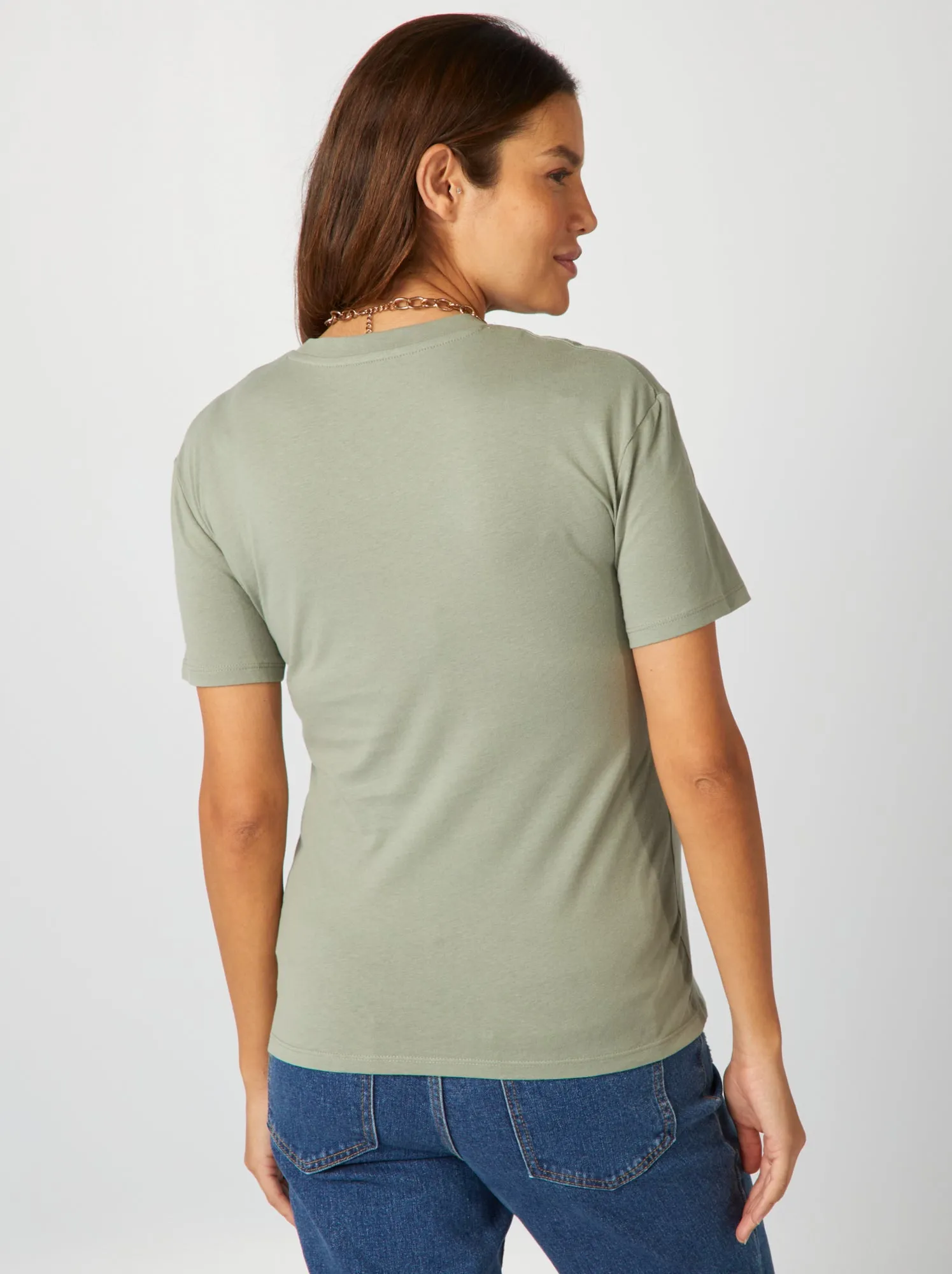 T-shirt per l'allattamento stampata - VERDE