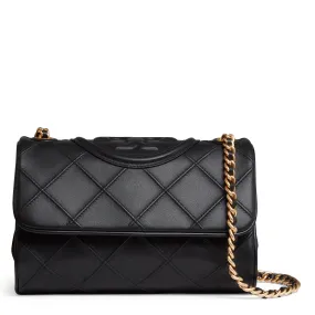 TORY BURCH  Borsa piccola Fleming in pelle nera