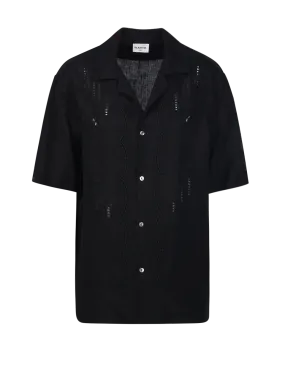 WOMAN PAROSH BLACK LINEN BEACH24 SHIRT