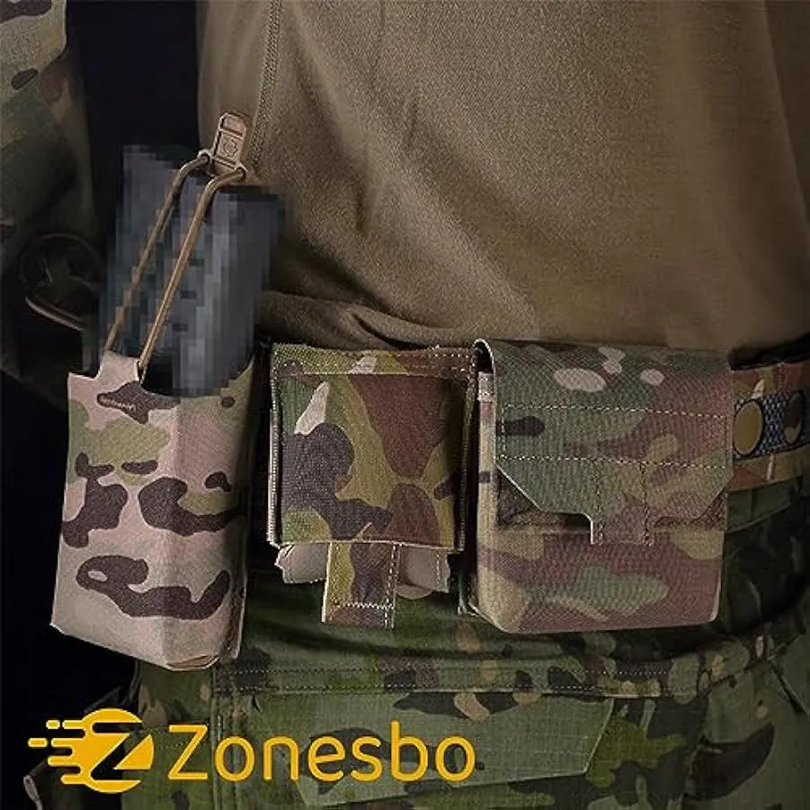 Zonesbo Tattico Utilità Custodia per Amministrazione Gadget, Molle Cintura Appesa Marsupio, Militare Attaccamento Custodia Unive