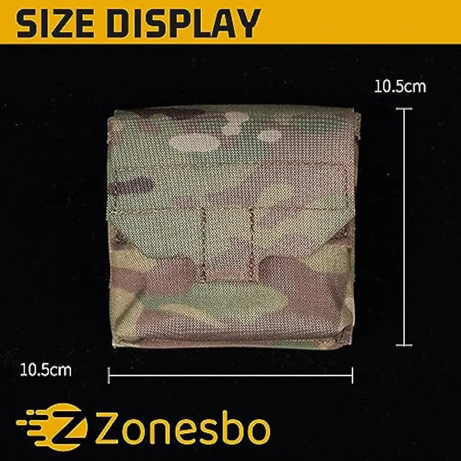 Zonesbo Tattico Utilità Custodia per Amministrazione Gadget, Molle Cintura Appesa Marsupio, Militare Attaccamento Custodia Unive